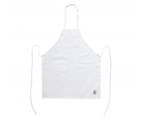 BIB APRON, 2 POCKETS, WHITE