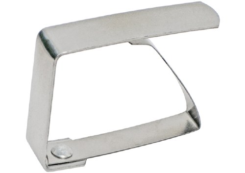 Winco TBC-1 Stainless Steel Table Cloth Clip Fits up to 1.5" Thick Tables, 12 Pc