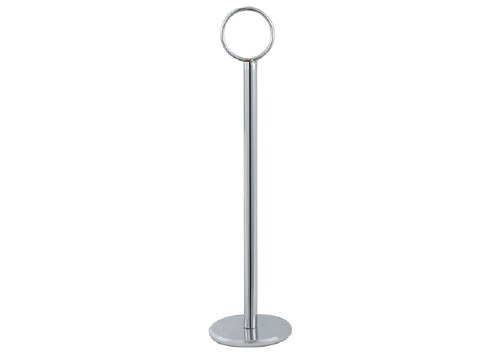 Winco TBH-8 Stainless Steel Table Number Holder, 8"