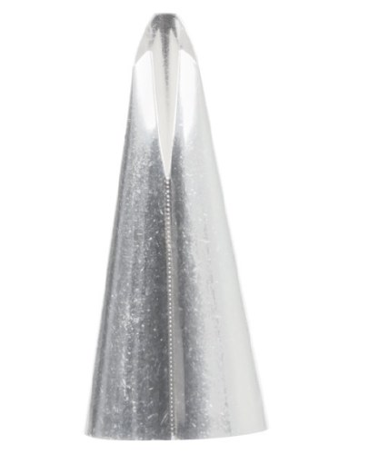Ateco 060 Stainless Steel Piping Tip, Ruffle, Small Base Size, 0.67" Opening