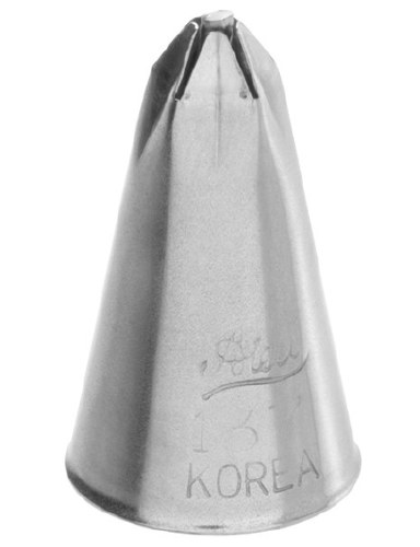 Ateco 137 Stainless Steel Piping Tip, Drop Flower, Small Base Size, 0.26" Opening