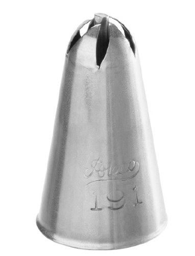 Ateco 191 Stainless Steel Piping Tip, Drop Flower, Small Base Size, 0.32" Opening