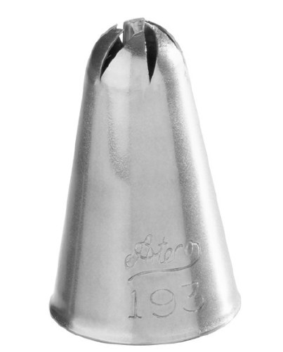 Ateco 193 Stainless Steel Piping Tip, Drop Flower, Small Base Size, 0.34" Opening