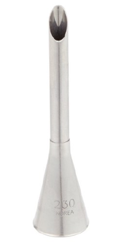 Ateco 230 Stainless Steel Piping Tip, Bismark, Small Base Size, 0.17" Opening