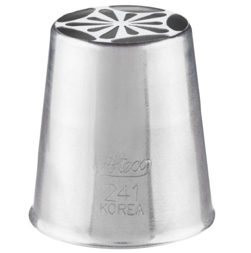 Ateco 241 Stainless Steel Piping Tip, Russian, Large Base Size, 0.981" Opening