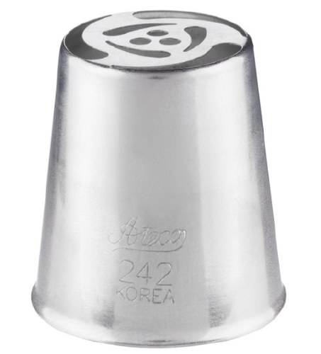 Ateco 242 Stainless Steel Piping Tip, Russian, Large Base Size, 0.982" Opening