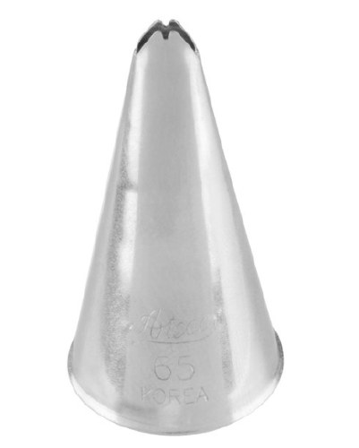 Ateco 65 Stainless Steel Piping Tip, Leaf, Small Base Size, 0.18" Opening