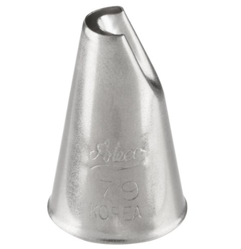 Ateco 79 Stainless Steel Piping Tip, Lily of the Valley, Small Base Size, 0.28" Opening