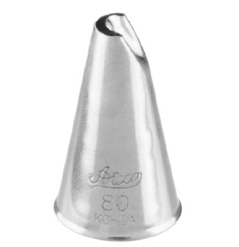 Ateco 80 Stainless Steel Piping Tip, Lily of the Valley, Small Base Size, 0.26" Opening