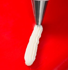 Ateco 87 Stainless Steel Piping Tip, Ruffle, Small Base Size, 0.39" Opening
