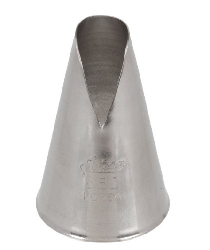 Ateco 882 Stainless Steel Piping Tip, St-Honore, Medium-Large Base Size, 0.95" Opening