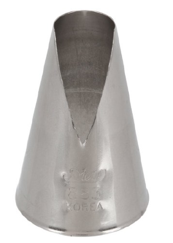 Ateco 883 Stainless Steel Piping Tip, St-Honore, Medium-Large Base Size, 1.15" Opening