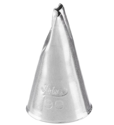 Ateco 99 Stainless Steel Piping Tip, Notched Ruffle, Small Base Size, 0.34" Opening