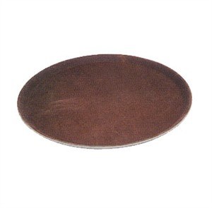 Winco TRH-16 Rubber Tray, Round Non-Slip, Brown, 16" Diameter
