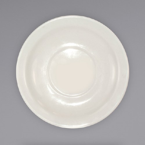 ITI VA-2 Stoneware Saucer Valencia, Ivory, Round, Narrow Rim, 36 Piece, 5.5" Diameter