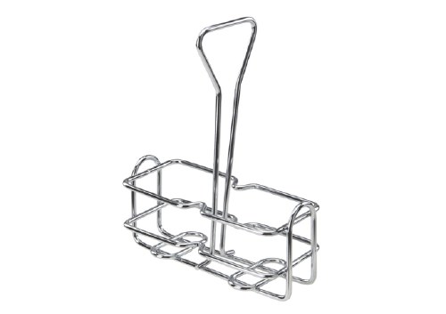 Winco WH-3 Chrome Plated Cruet Rack for Oil/Vinegar Bottles, Fits 6 Oz Bottles