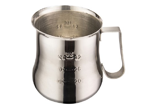 Winco WPE-40 Stainless Steel Expresso Milk Frothing Pitcher, 40 Oz