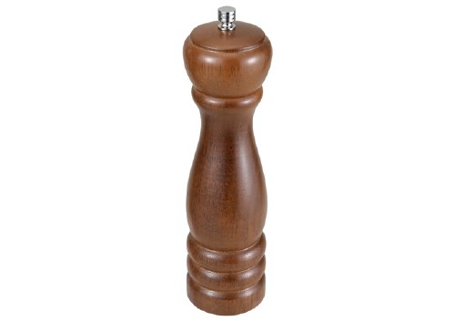 Winco WPM-08 Rubberwood Peppermill, Oak Finish, 8"