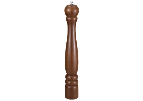 Winco WPM-18 Rubberwood Peppermill, Oak Finish, 18"