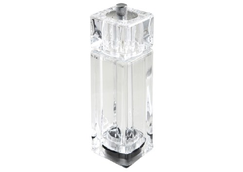 Winco WPMP-6 Acrylic Pepper Mill & Salt Shaker, Clear, 6"