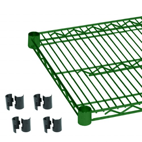 Thunder Group CMEP2460 Epoxy Shelf with Clips, Green, 24" X 60"