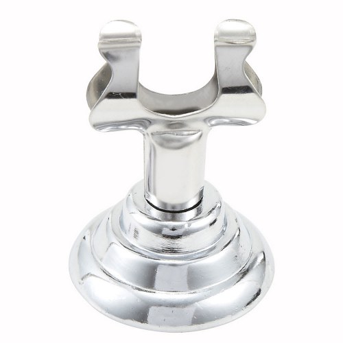 Winco MH-1 Stainless Steel Menu Holder with Harp Clip and Heavy-Cast Base, 12/Pack