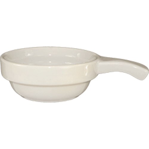 ITI OSC-10-H Porcelain Onion Soup Crock with Handle, 4-5/8" Diameter, Case of 24