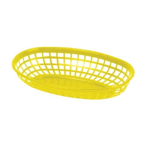 Thunder Group PLBK938Y Polypropylene Basket, Yellow, 9.25" X 5.75"