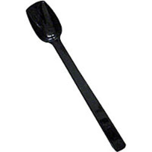 Thunder Group PLBS010BK Polycarbonate Serving Spoon, Solid, Black, 10"