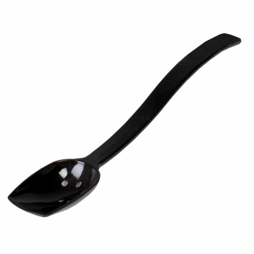 Thunder Group PLBS110BK Polycarbonate Serving Spoon, Perforated, Black, 10"