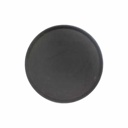 Thunder Group PLST1400BL Polypropylene Tray, Non-Slip, Round, Black, 14" Diameter