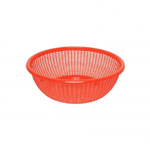 Thunder Group PLWB001 Polypropylene Colander Basket, Red, 12.5" Diameter