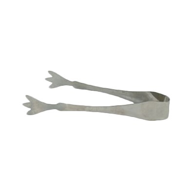 Thunder Group SLIT007 Stainless Steel Ice Tong, 3 Prong, 7"