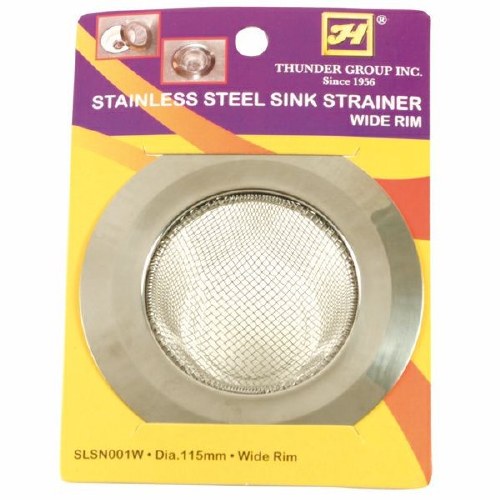Thunder Group SLSN001W Stainless Steel Sink Strainer, Large Rim, Large