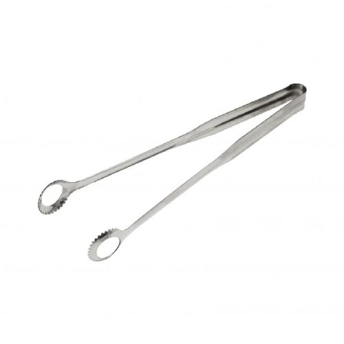 Restaurantware Met Lux Stainless Steel Heavy-Duty Tongs - with Rubber Grip - 16 inch - 1 Count Box