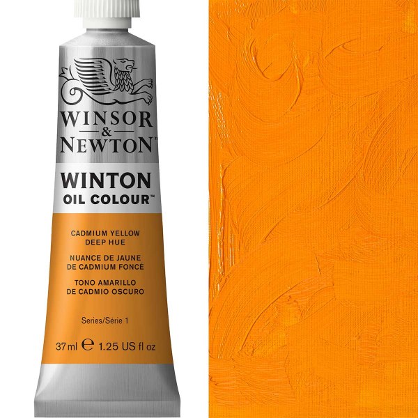 Winsor & Newton Winton Oil Paint 37ml Cadmium Yellow Deep