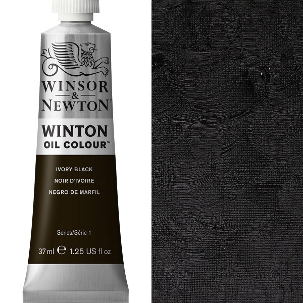 Winsor & Newton Winton Oil Paint 37ml Ivory Black