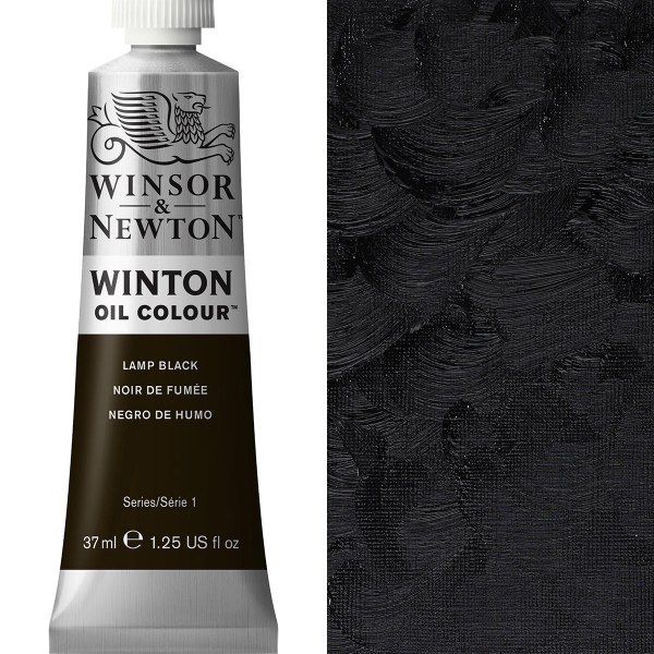 Winsor & Newton Winton Oil Paint 37ml Lamp Black