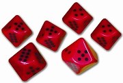10 Sided Dot Dice 0-9 30mm (Set 6)