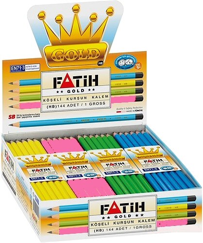 Fatih Gold Strong Lead HB Pencil (Box 144)