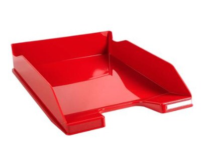 Exacompta Stackable Letter Tray Red