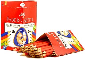 Faber-Castell Junior Grip Triangular Pencils (Box 72)