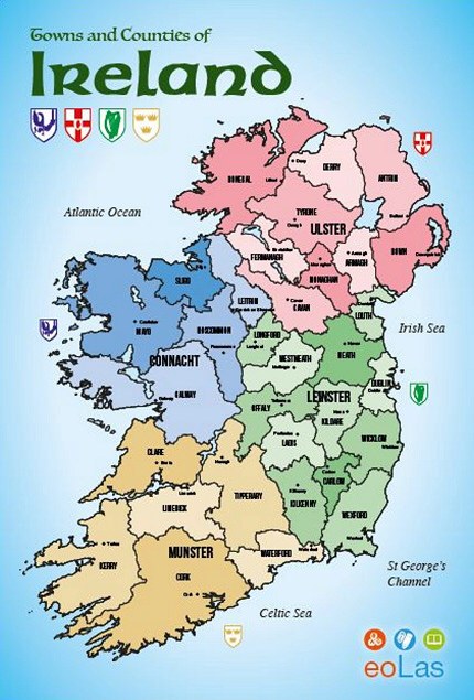 Ireland Map Chart (Eolas)