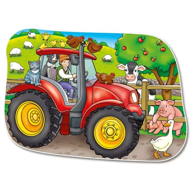 Big Tractor Shaped Floor Puzzle (25 piece)