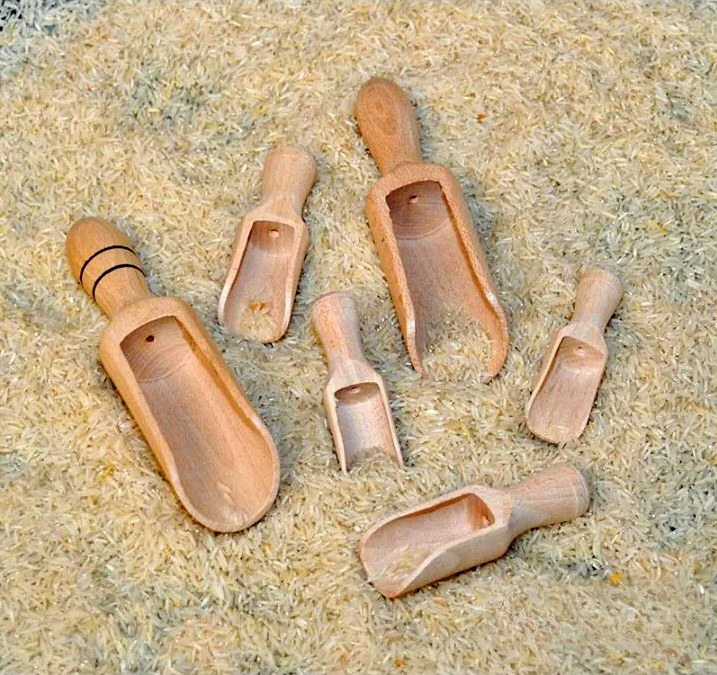 Wooden Scoops Assorted Sizes (Set 6)