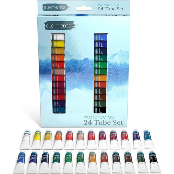 Elements Water Colour Paint Tubes 12ml (Pack 24)