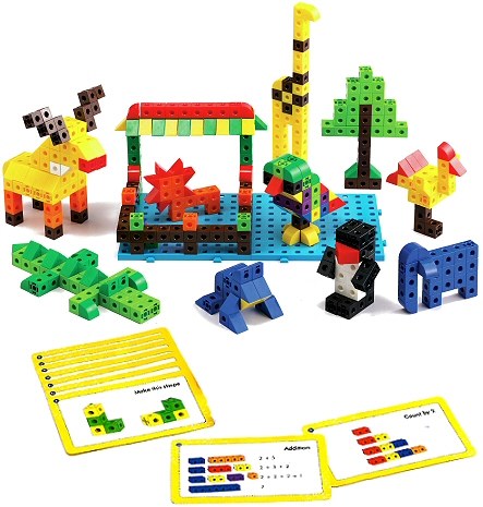 2cm Linking Cube Set (500 Cubes, 4 Baseboards & 42 Work Cards)