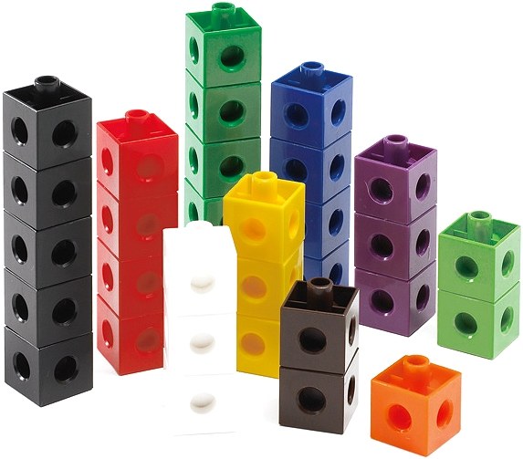 2cm Linking Cubes Assorted Colours (Set 100)