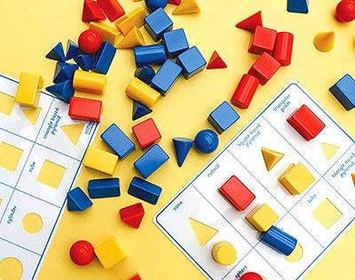 2D Faces of 3D Shapes Set