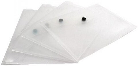 A4 Clear Stud Wallet Single Button